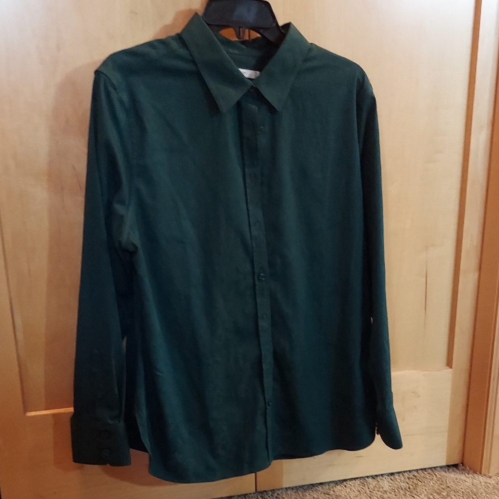 Chico's Dark Green Button Down Shirt